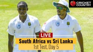 Live Cricket Score, South Africa vs Sri Lanka, 1st Test Day 5: SA 1-0 up; win 1st Test